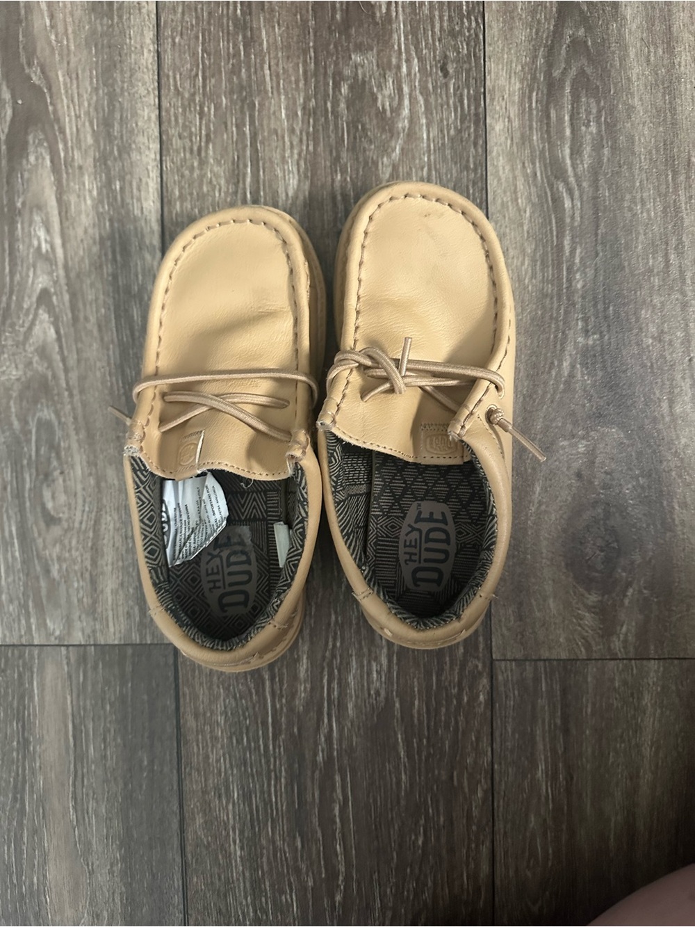 Hey Dude Kids Tan Slip-On Shoes